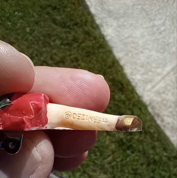 Dezines Fairy Collection Pin Brooch Red Dress Gold Wings Golden Pomegranate - Picture 2 of 4